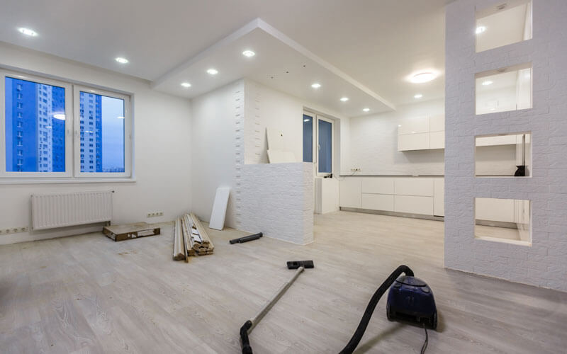 Repairs In The Apartment Vacuum Cleaner On The Floor